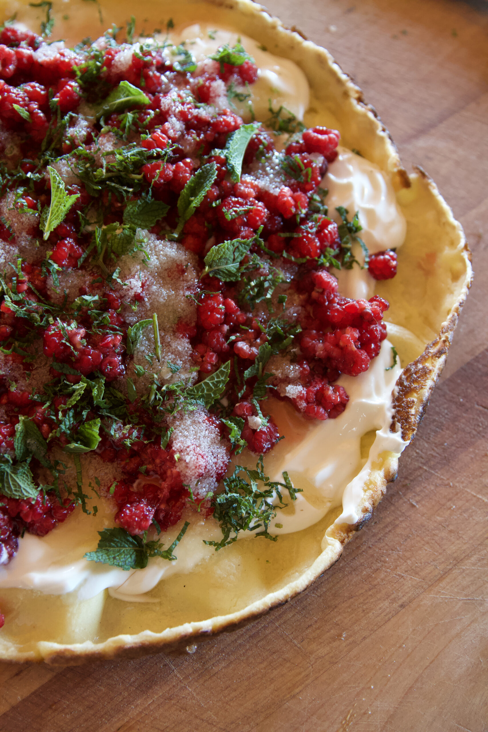 Wild Raspberry Brunch Tart - Paul Rogalski