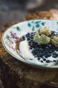 wild blueberry dish